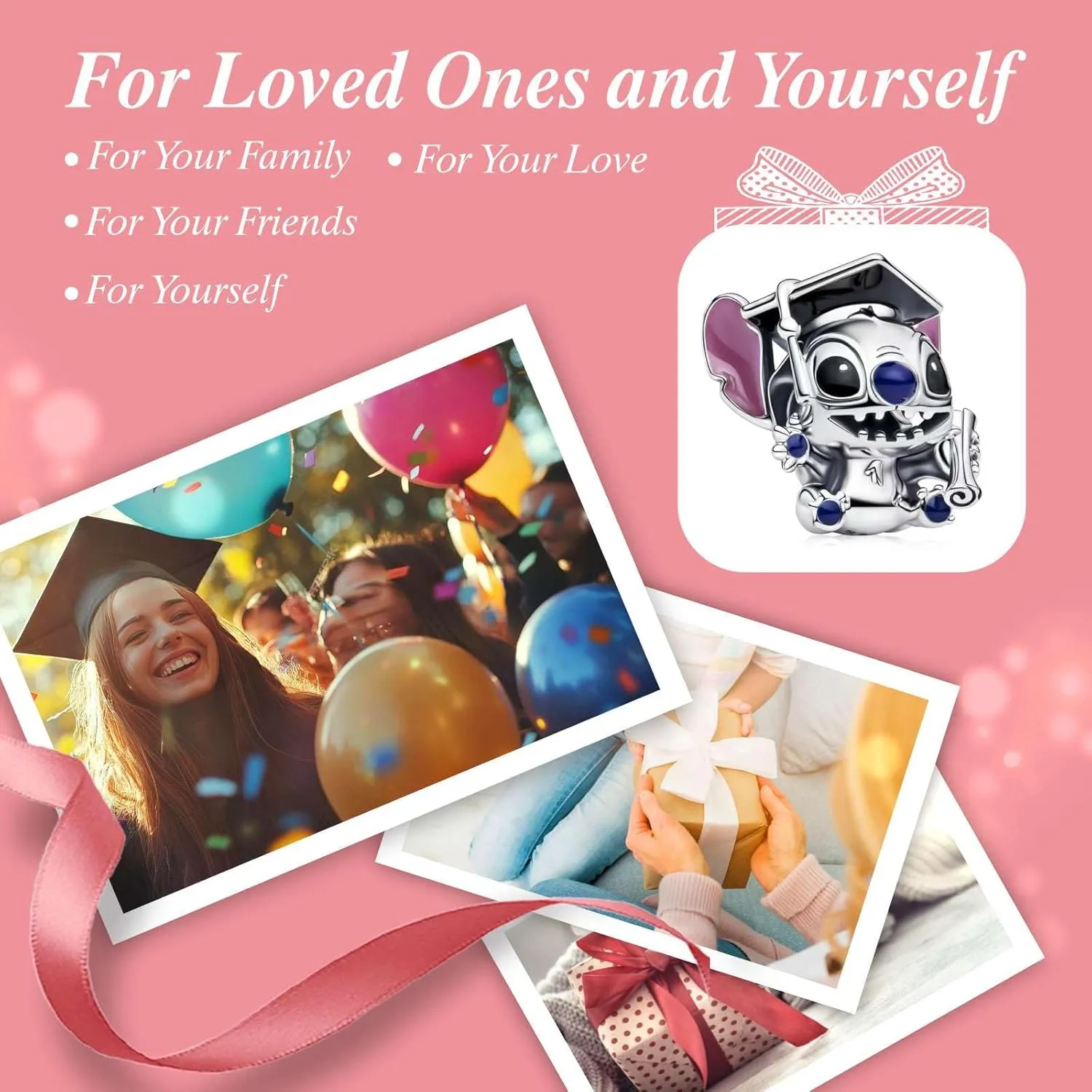 2025 Graduation Charms Bead for Bracelets and Necklaces S925 Sterling Silver Charm For Women Jewelry Present
