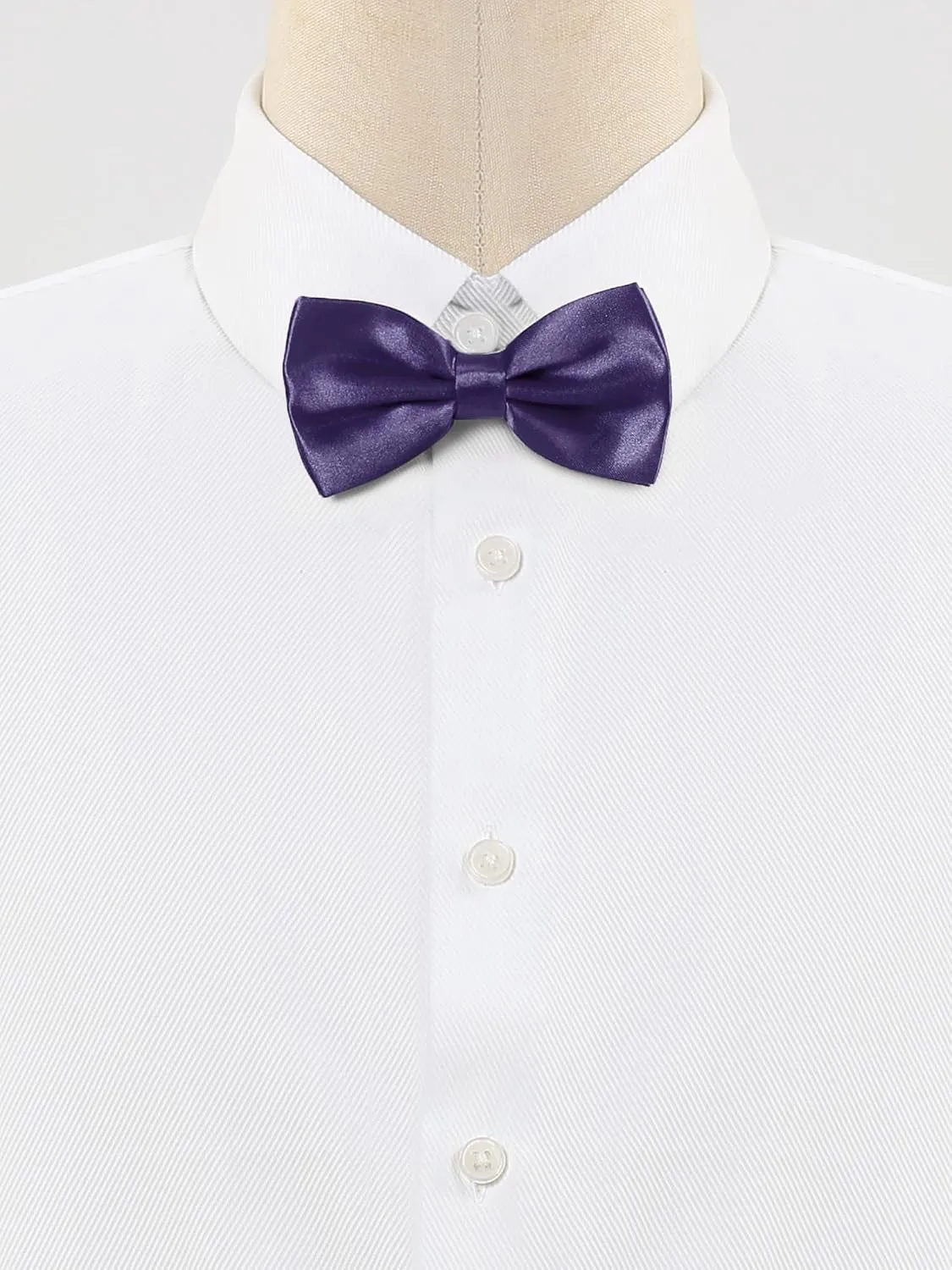 Allegra K Pre-tied Solid Adjustable Bowtie Classic Tuxedo Wedding Bow Ties for Men