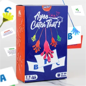 Ayoo  Catch That! | The Viral Sticky Hands Party Card Game  Cheers Game That Everyone Wants to Join  115 Multi-Themed Puzzle Cards  Fun and Super Easy to Play  Take it Anywhere |