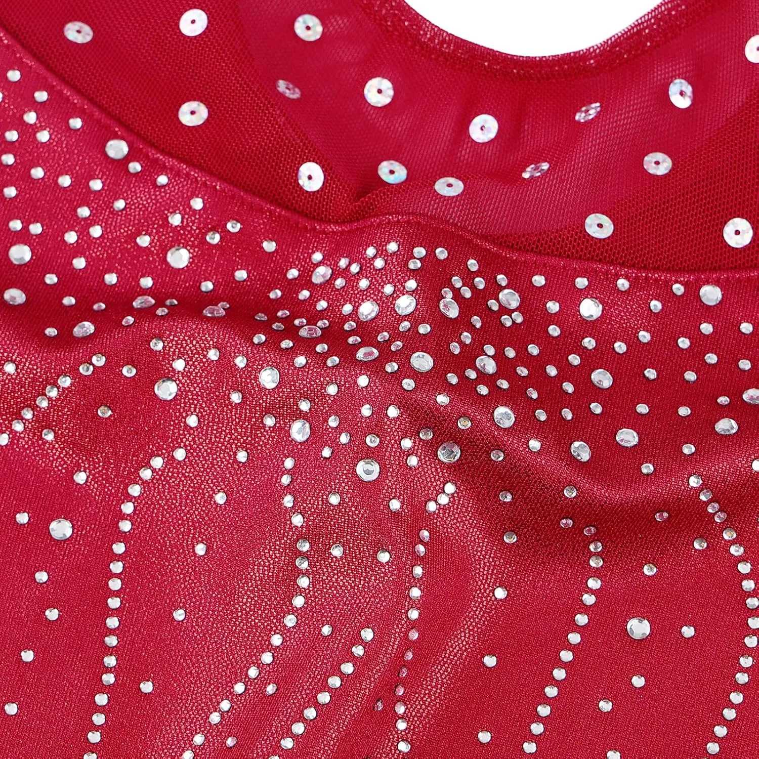 BAOHULU Gymnastics Leotards for Toddler Girls Patriotic Sparkle Red Blue Athletic Dancewear