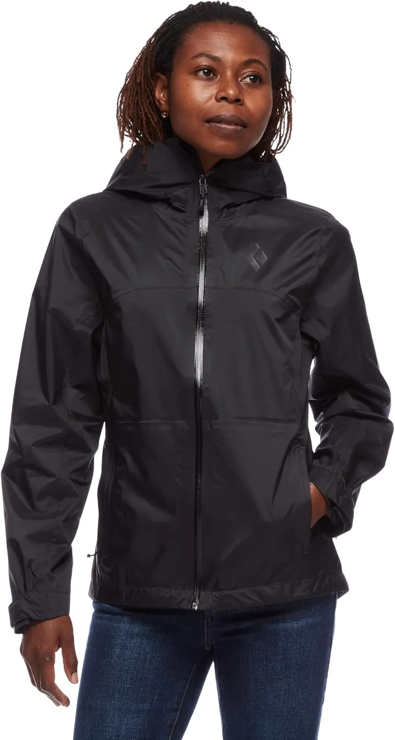 Black Diamond Equipment W Treeline Rain Shell - Black - Extra Large