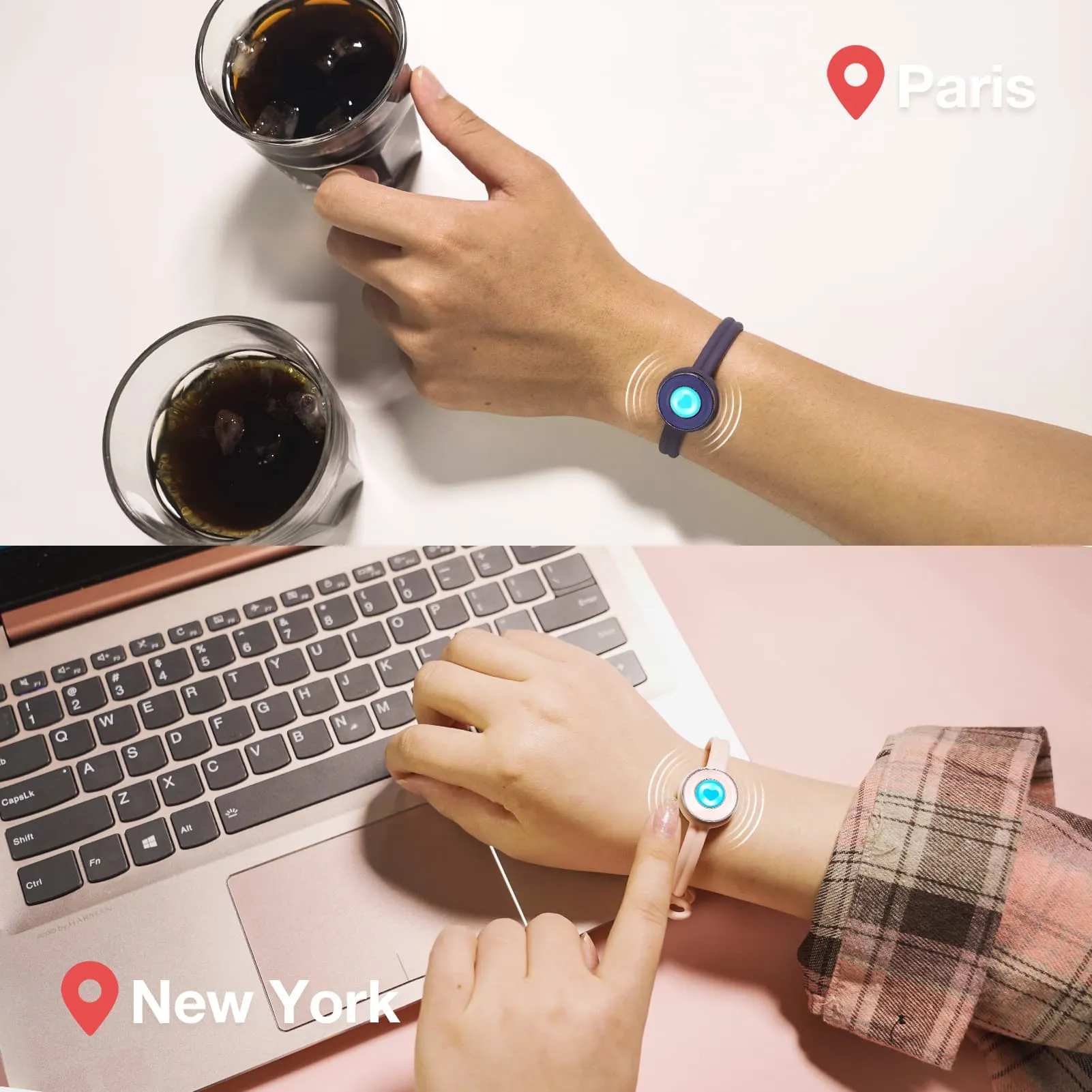 Candy Original Touch Bracelets(Deep Blue Pink)