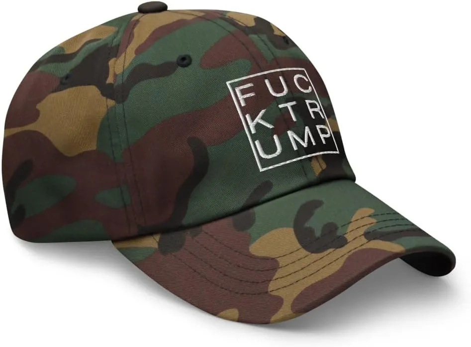 Classic Embroidered Anti Trump Fuck Trump Hate Lies Racism Fascism Sexism Resist hat