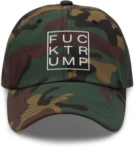 Classic Embroidered Anti Trump Fuck Trump Hate Lies Racism Fascism Sexism Resist hat