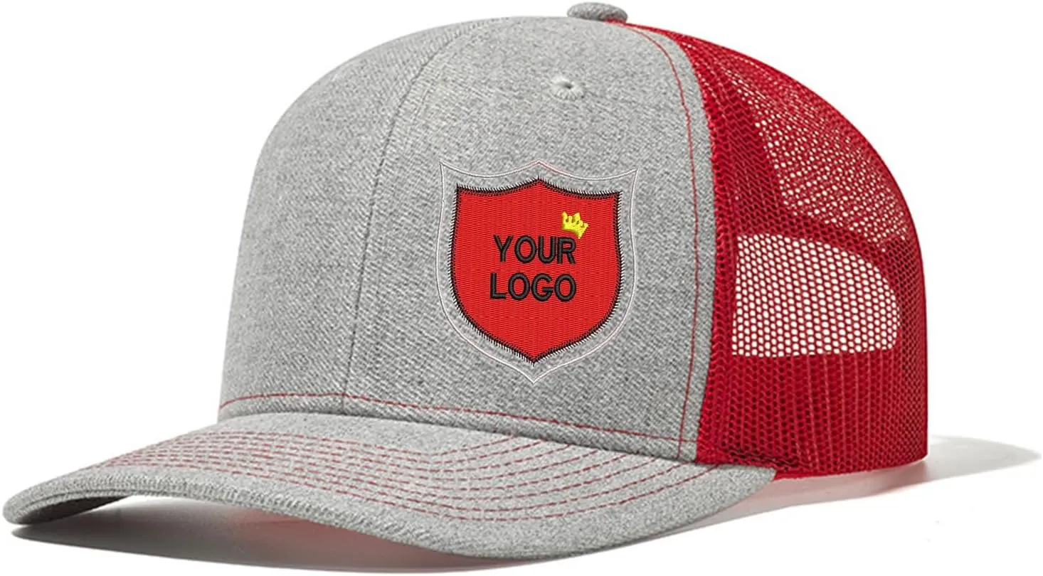 Custom Trucker Hat Add Your Own Personalized Embroidered Logo, Custom Hats for Men Women, Adjustable