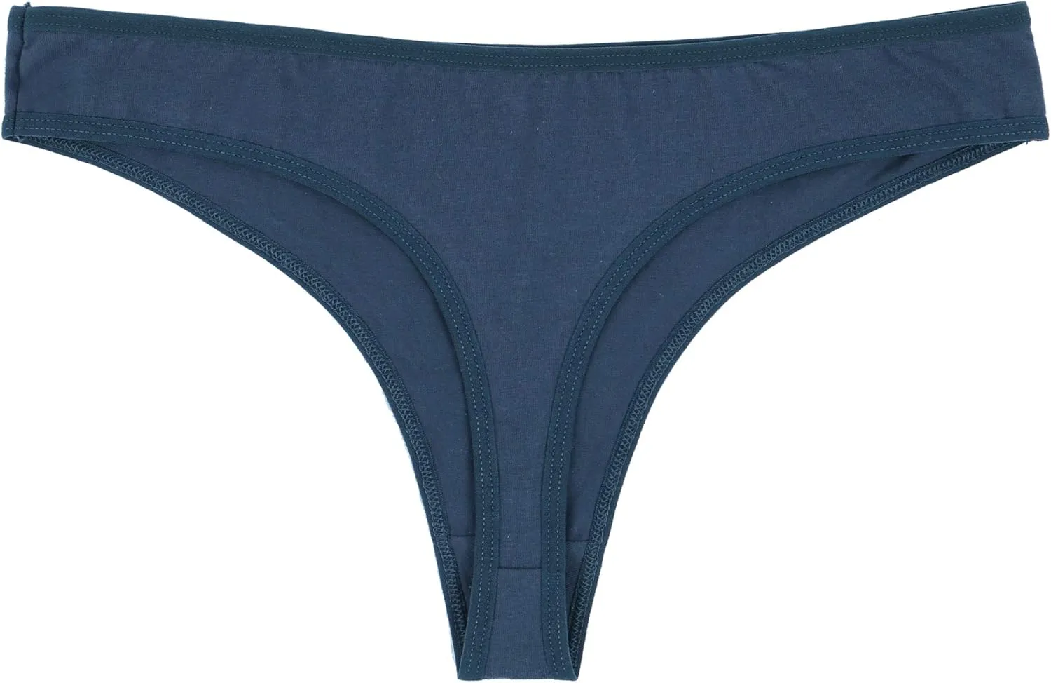 ELACUCOS 6 Pack Women's Thongs Cotton Breathable Panties Bikini Underwear