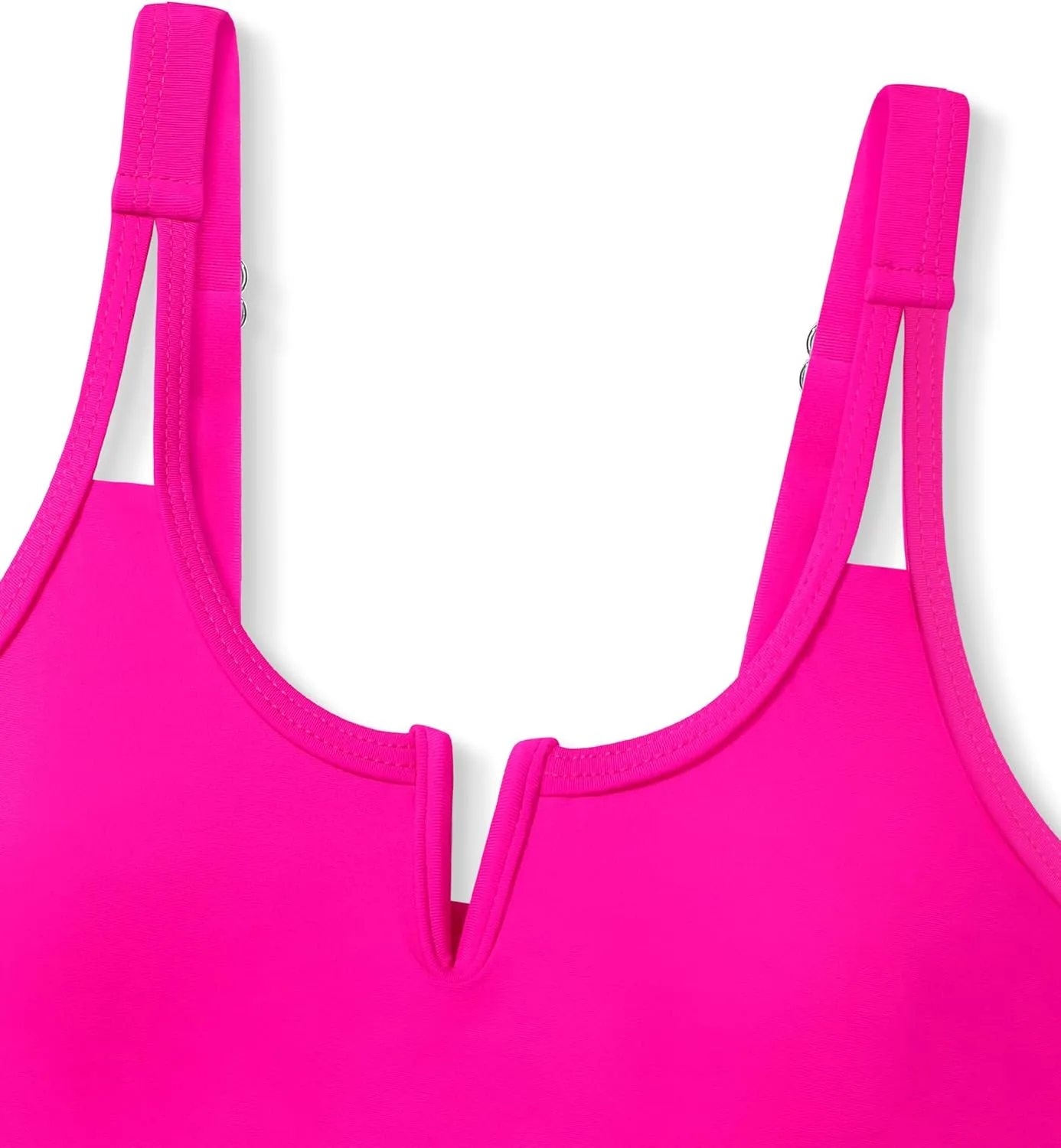 Girls Swimsuit High Waisted Bathing Suit for Girls V-Neck Cutout Two Piece Swimwear Color Block Welt Bikini Set 9-16y