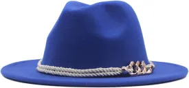 Hat Fedora Classic Wide Belt Floppy Wool Womens Hat Panama Buckle Baseball Caps A Baseball Cap