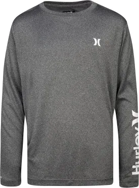 Hurley Boys' Long Sleeve UPF 50  Rash Guard Swim Shirt
