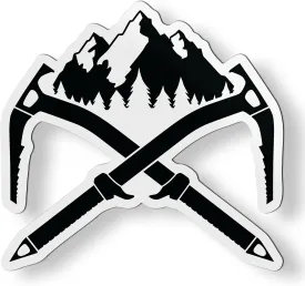 Ice Axes Climbing Magnet - Car Fridge Locker - 3.5"