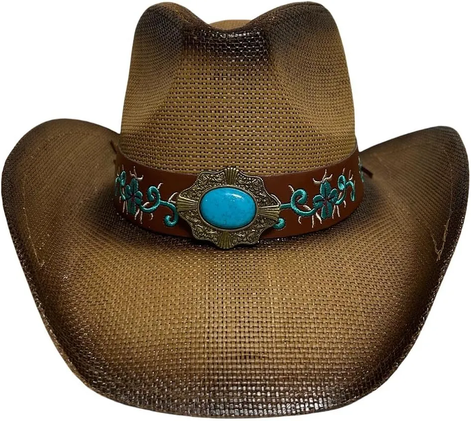 Men's & Women's Western Style Cowboy/Cowgirl Straw Hat