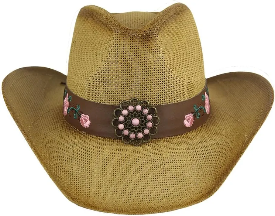 Men's & Women's Western Style Cowboy/Cowgirl Straw Hat