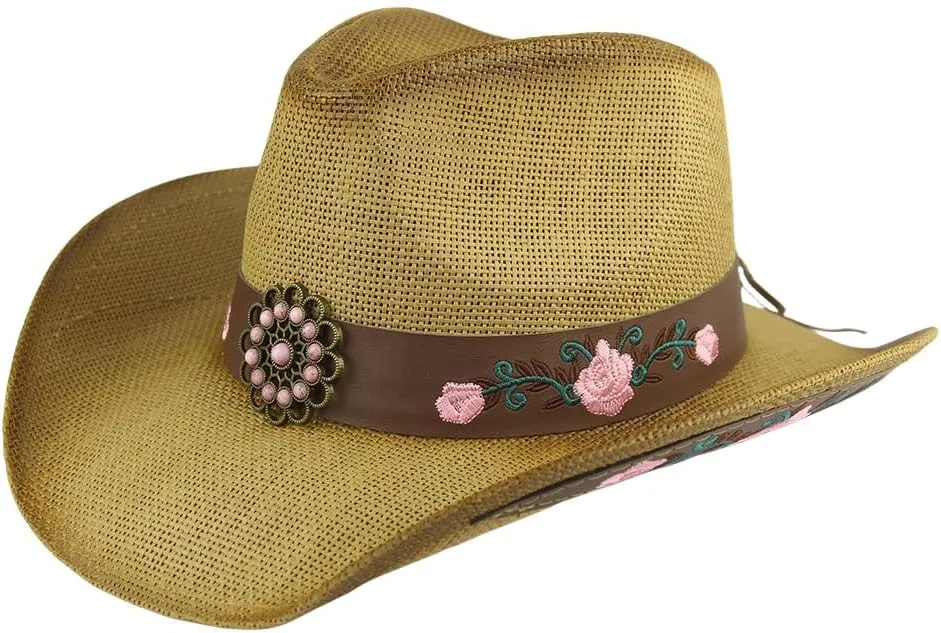 Men's & Women's Western Style Cowboy/Cowgirl Straw Hat