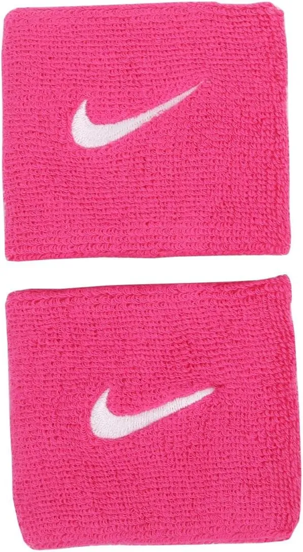 Nike Swoosh Wristbands OSFM Vivid Pink/White, Vivid Pink/White