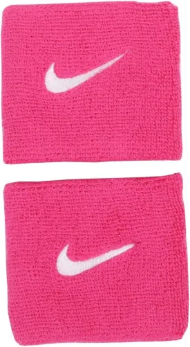 Nike Swoosh Wristbands OSFM Vivid Pink/White, Vivid Pink/White