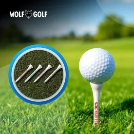 Personalized Custom Golf Tees - Choose Font and Color - Gift Set - Sets of 50, 100 or 200 Tees