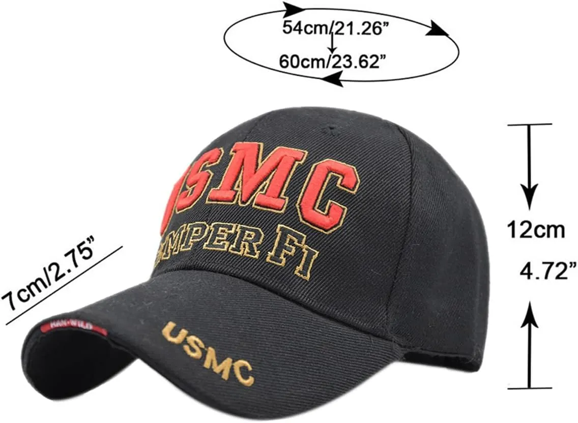 Premium Quality Veteran Cap Hat with Embroidered Patch Vet Gift Military Baseball Cap Adjustable Size