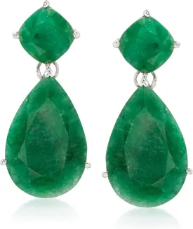 Ross-Simons Precious Gemstone Drop Earrings in Sterling Silver