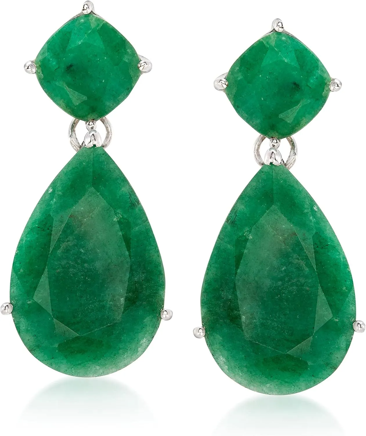 Ross-Simons Precious Gemstone Drop Earrings in Sterling Silver