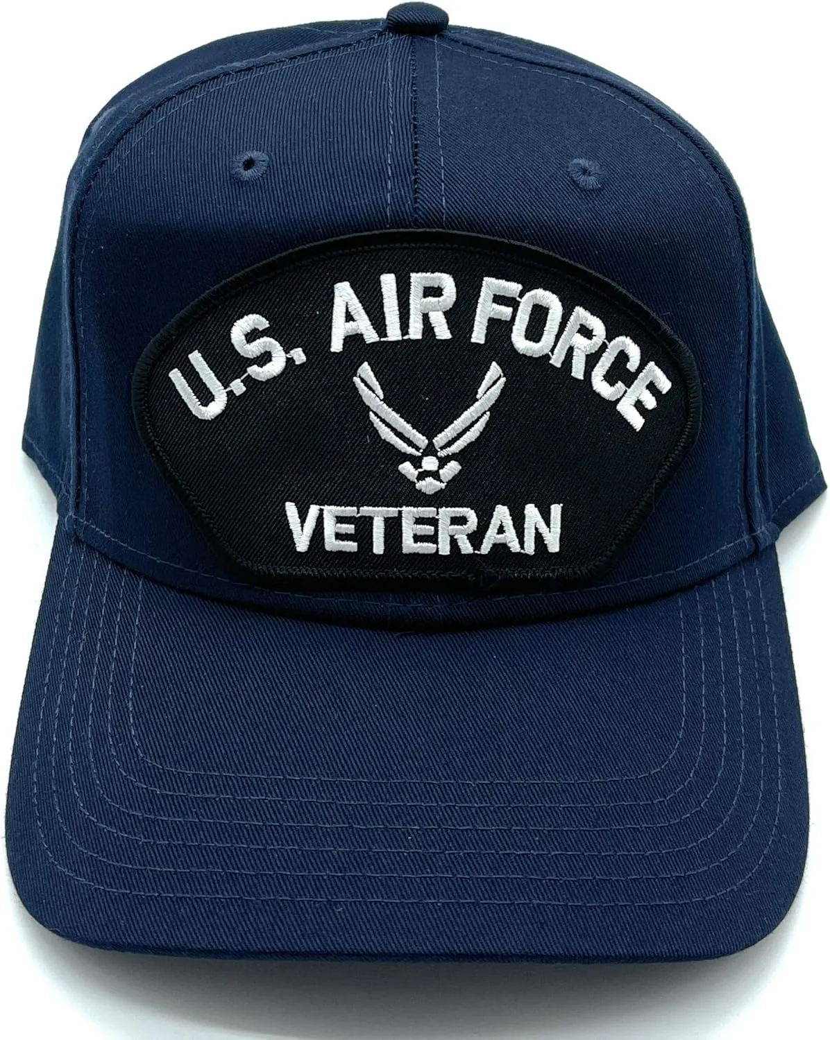 US Air Force Veteran Silver Patch Adjustable Baseball Cap