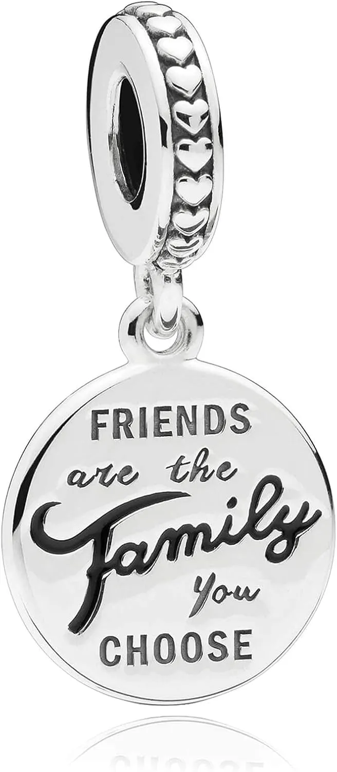 VALGACLS 925 Sterling Silver Family Love Mom Mouse Heart Charms for Bracelets Necklace Valentine's Day Mother's Day Jewelry Charm for Women