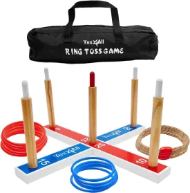 Yes4All Ring Toss Wall Game/Indoor & Outdoor Game for Adults, Camping, Party